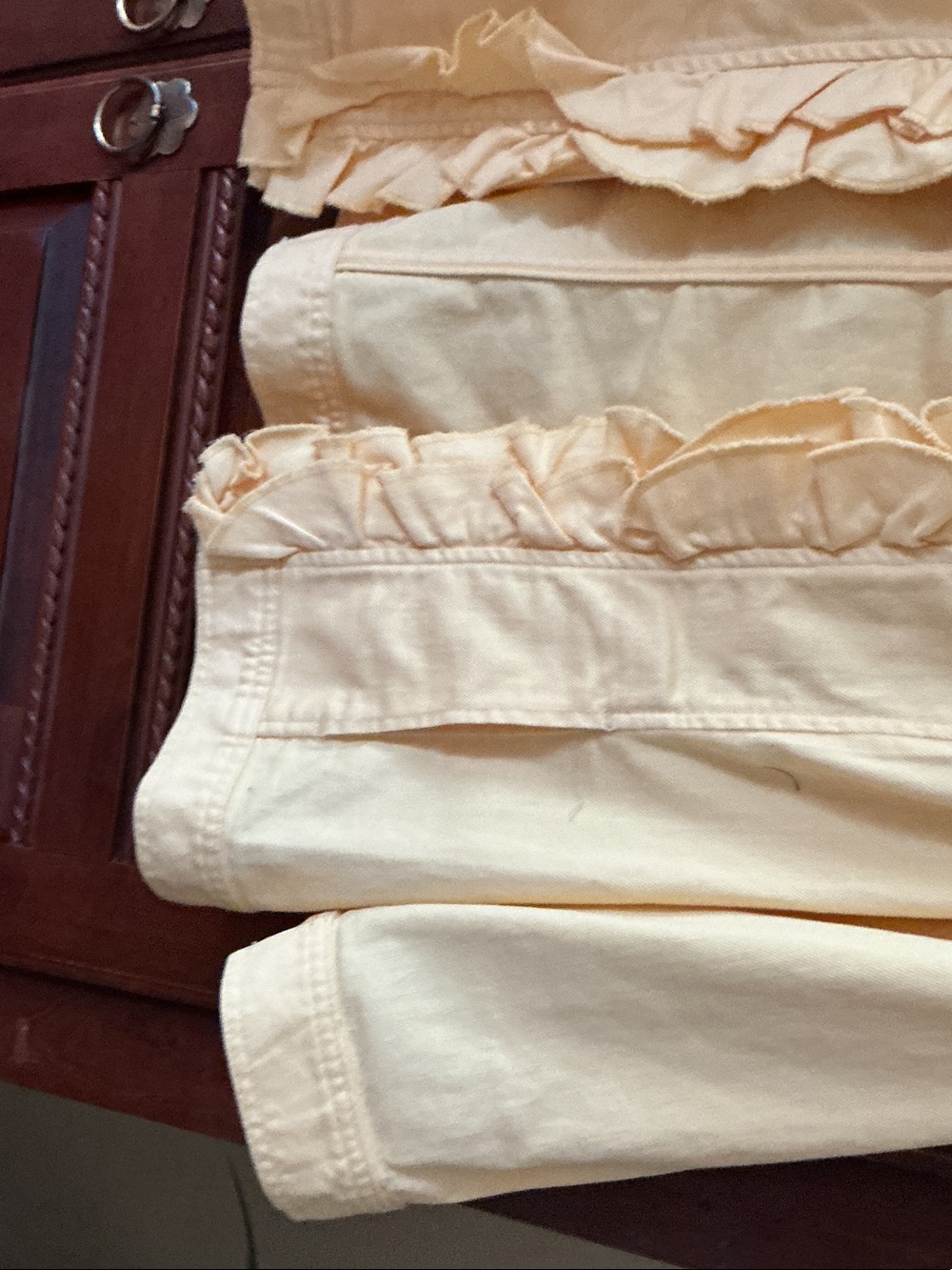 Chico's Light Yellow Ruffled Open-Front Jacket - Picture 3 of 6